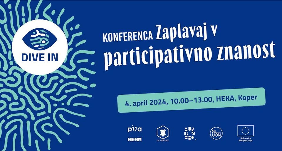 Konferenca DIVE IN: Zaplavaj v participativno znanost