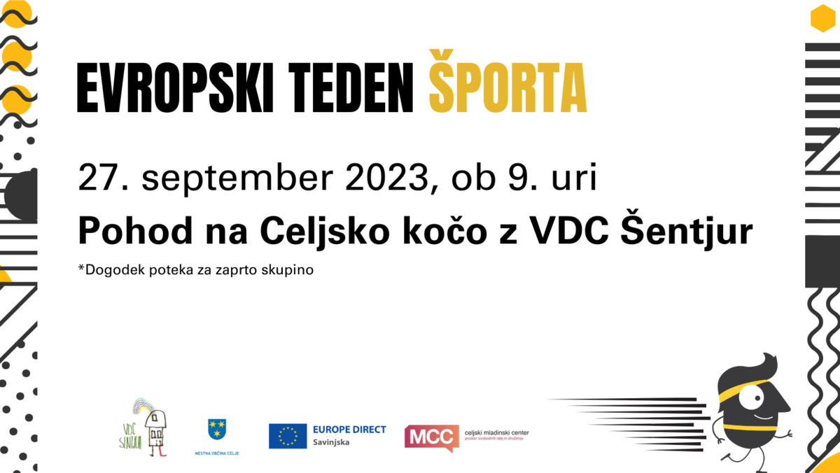 Evropski teden športa 2023: Pohod na Celjsko kočo z VDC Šentjur