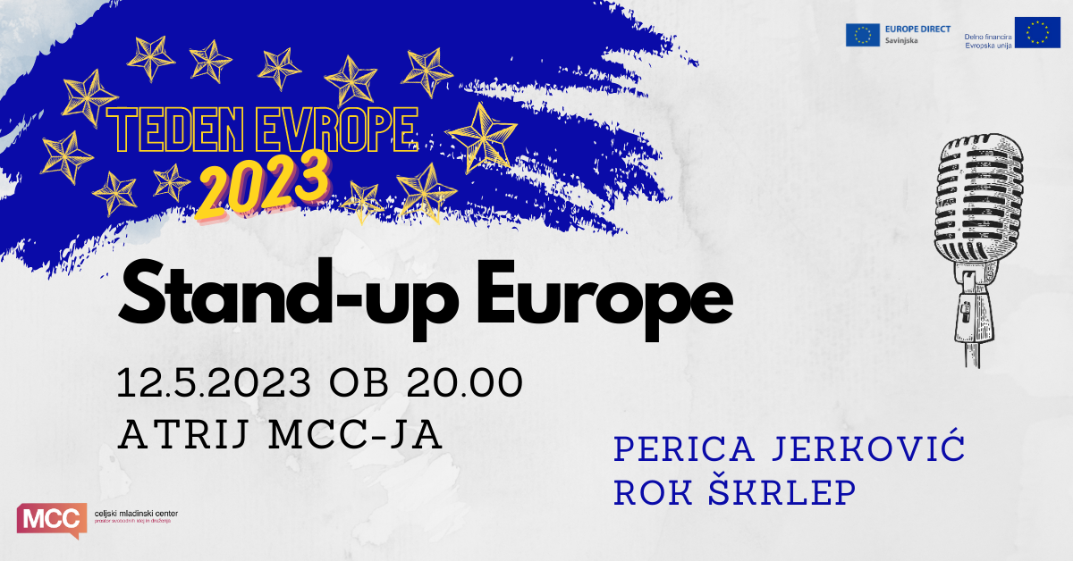 Teden Evrope 2023: Stand-up Evrope: Perica Jerković in Rok Škrlep