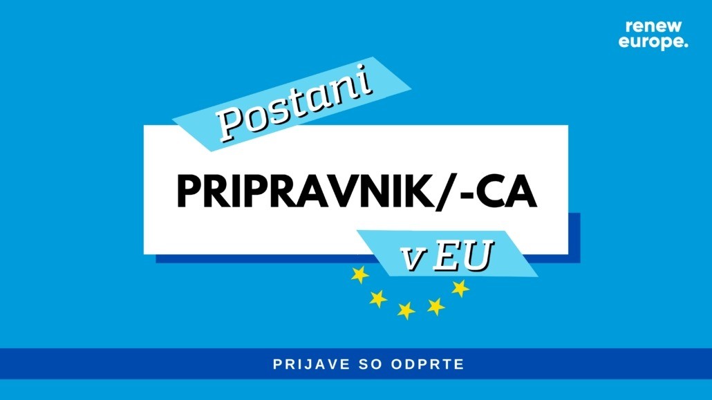 Razpis za plačano pripravništvo v Evropskem parlamentu pri poslanki Ireni Jovevi (Renew Europe)