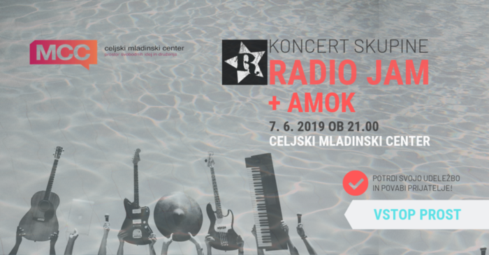 Koncert skupine RADIO JAM + AMOK