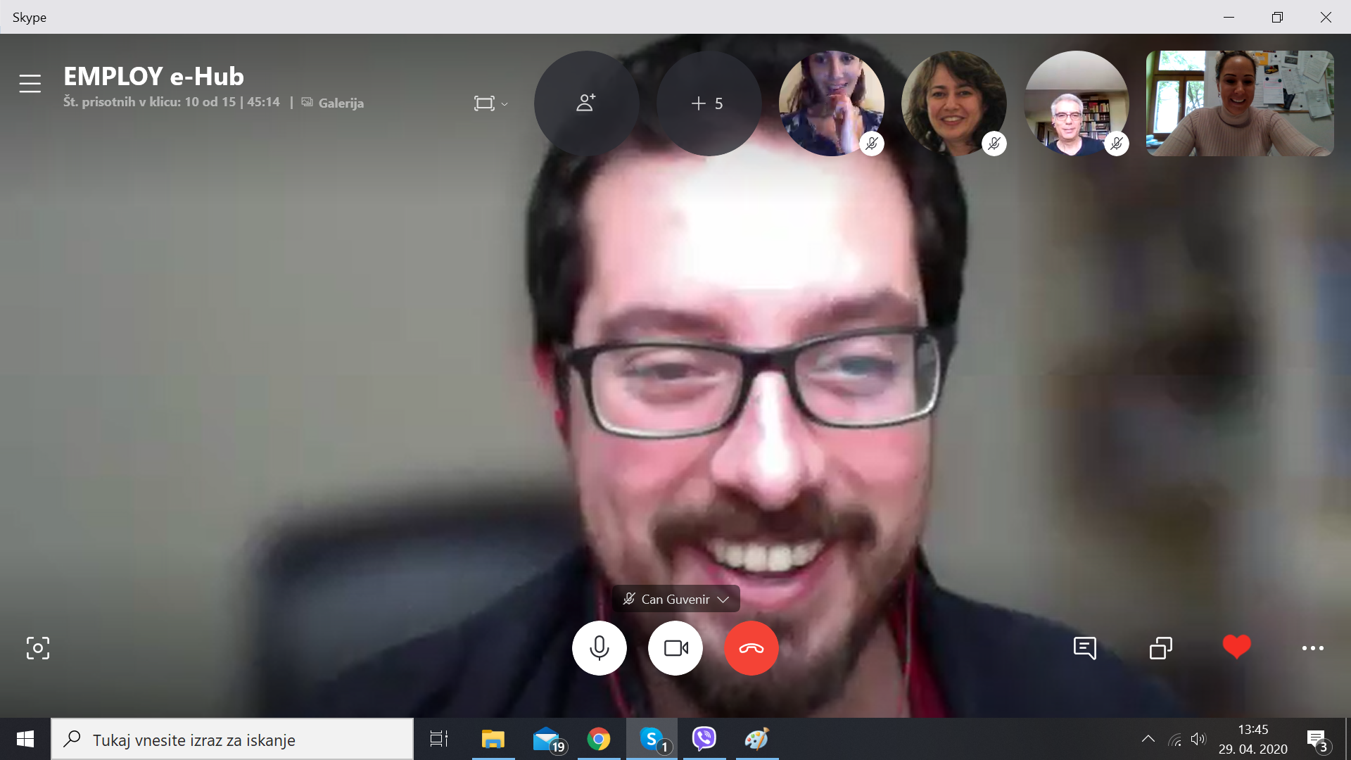 Skype sestanek s partnerji
