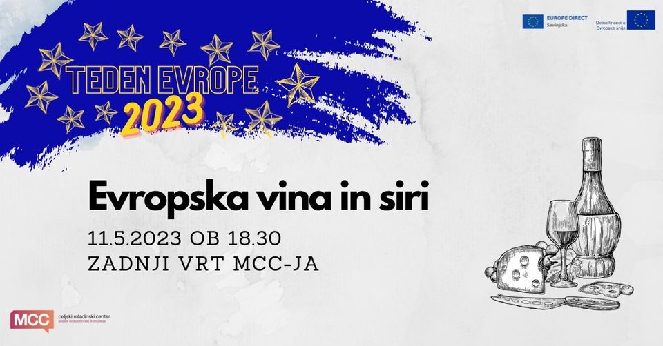 Teden Evrope 2023: Evropska vina in siri