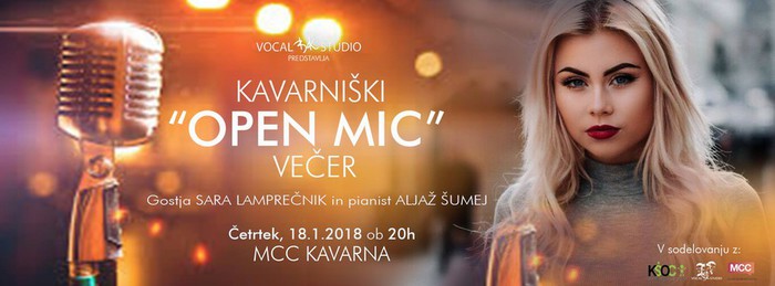 Kavarniški OPEN MIC večer