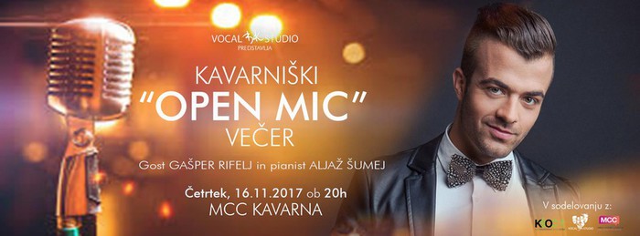 Kavarniški ˝OPEN MIC˝ večer