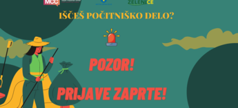 Prijave na počitniško delo so ZAPRTE!