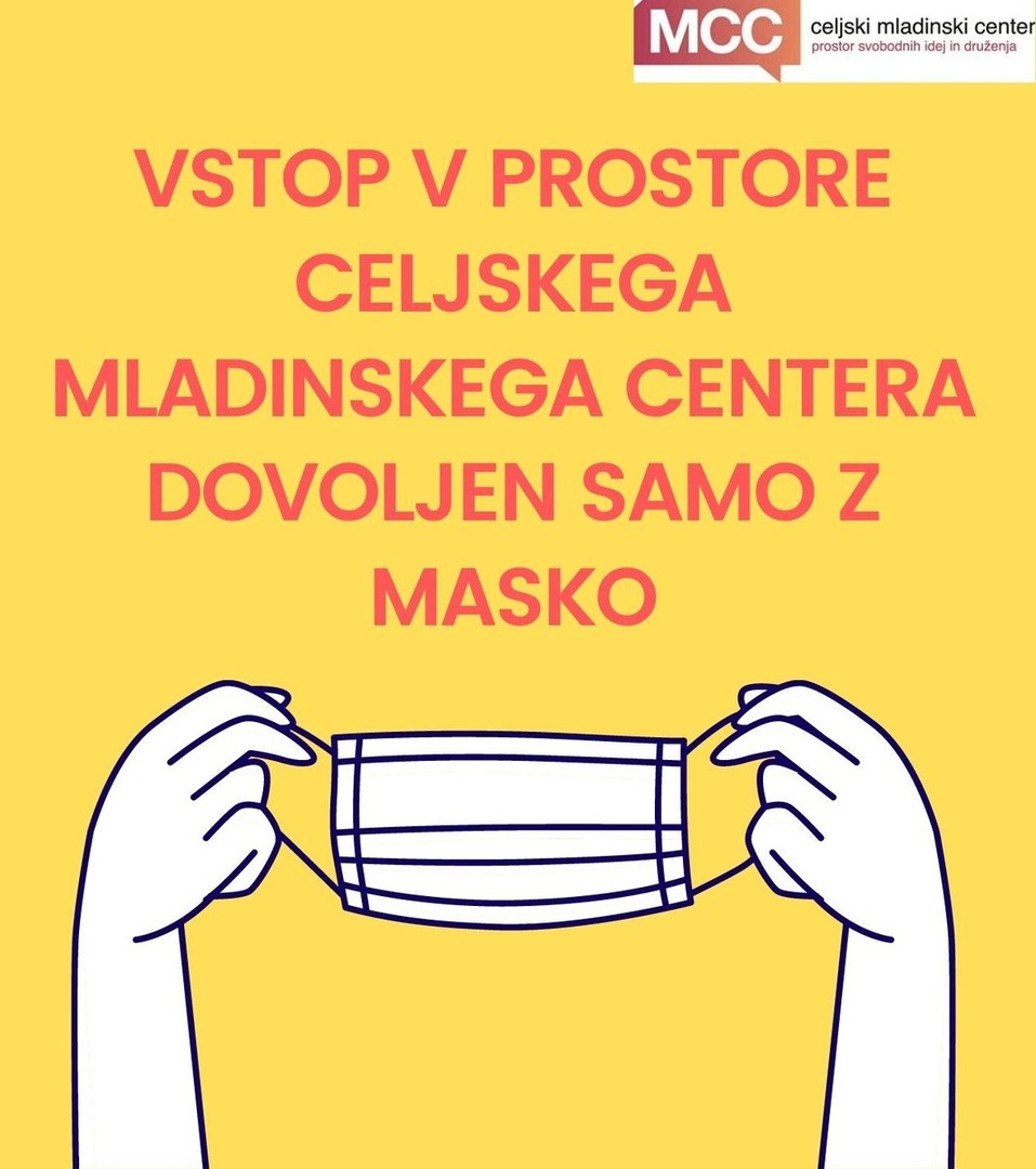 Obvezno nošenje mask v Celjskem mladinskem centru