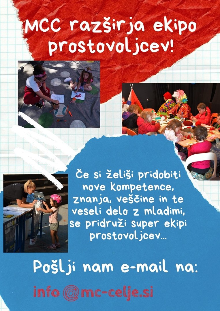 Iščemo nove prostovoljce