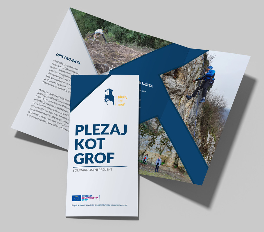 Informativna brošura projekta Plezaj kot grof