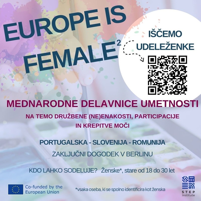 Europe is female² – mednarodne delavnice na temo družbene (ne)enakosti