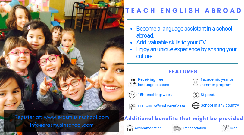 Priložnost za učenje angleškega jezika v Španiji: ErasmusInSchool