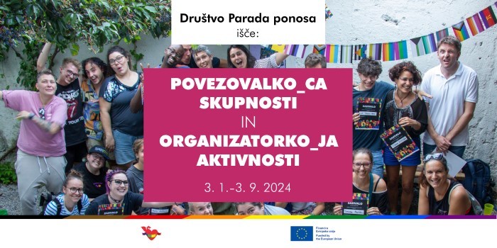 Na Društvu Parada ponosa iščejo prostovoljko_ca