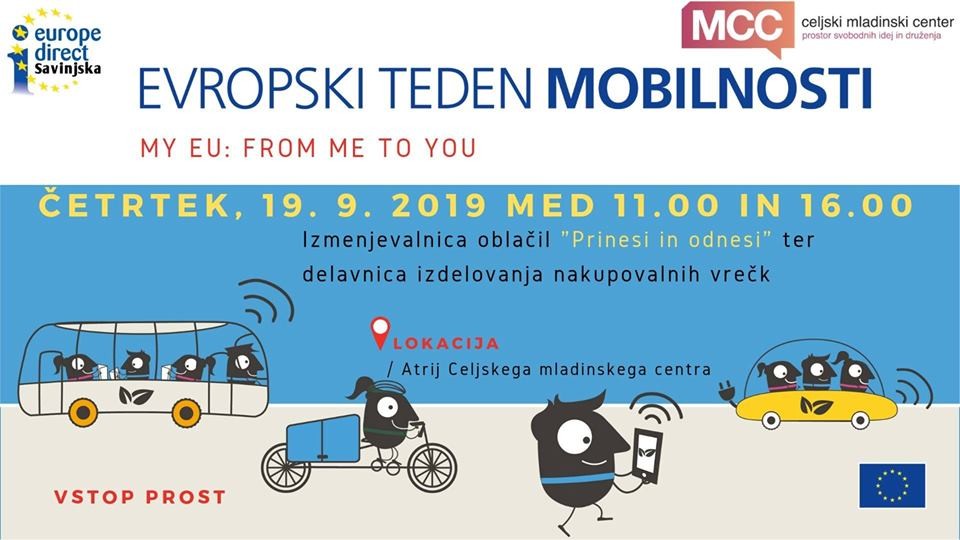 Evropski teden mobilnosti: Izmenjevalnica oblačil 