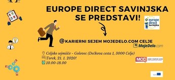 Europe Direct Savinjska se predstavi @Karierni sejem MojeDelo