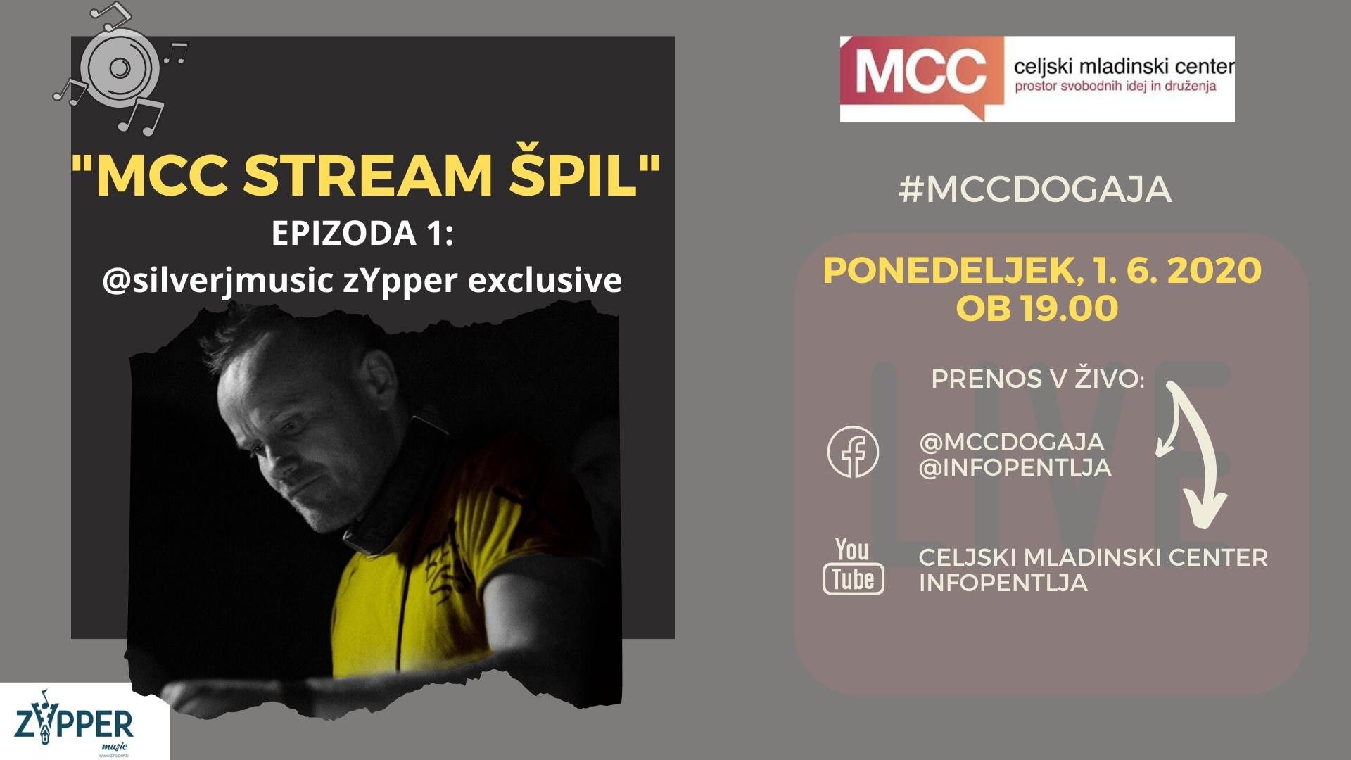 MCC stream ŠPIL - DJ Silverj