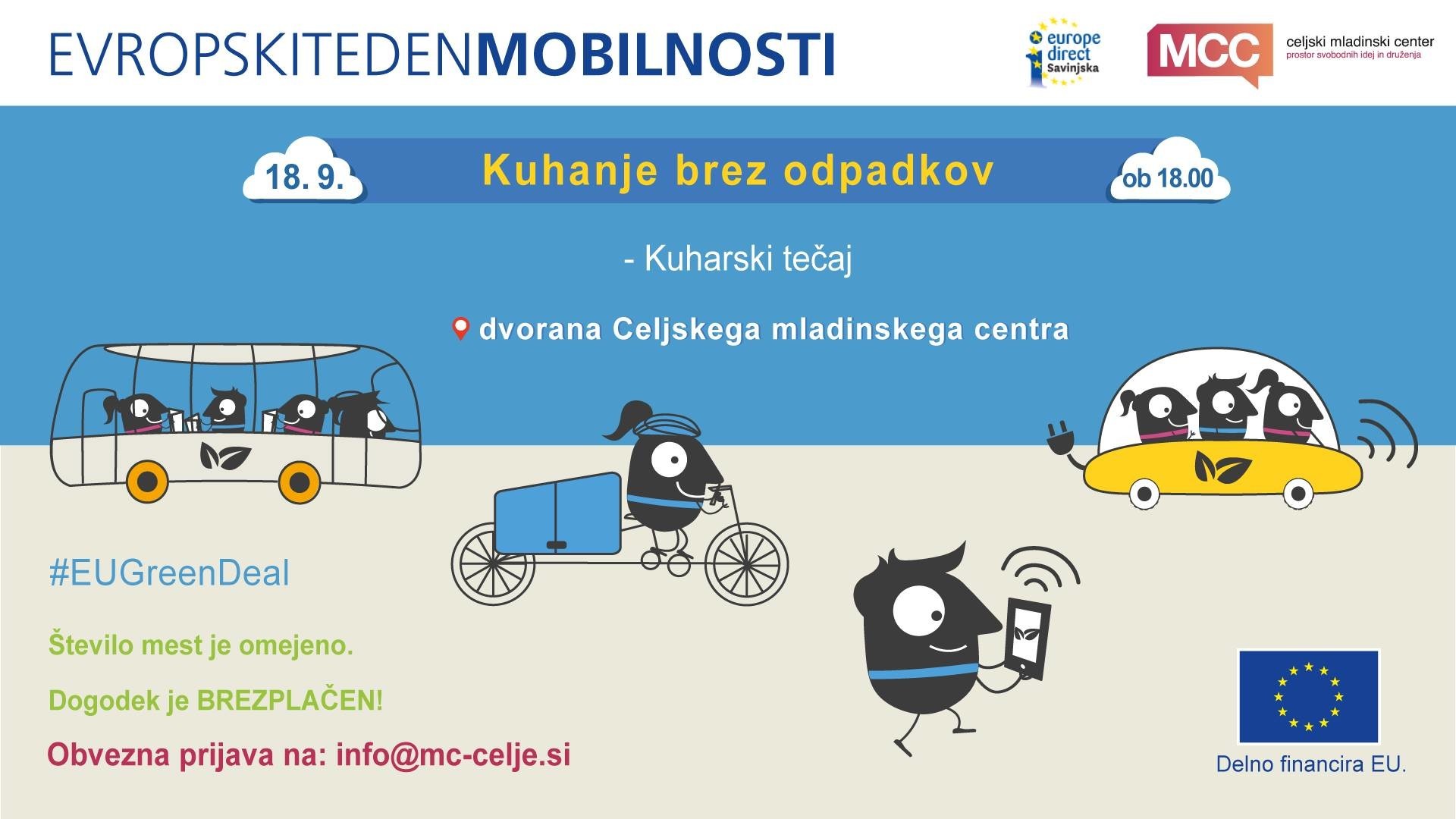 Evropski teden mobilnosti 2020: Kuharski tečaj - kuhanje brez odpadkov