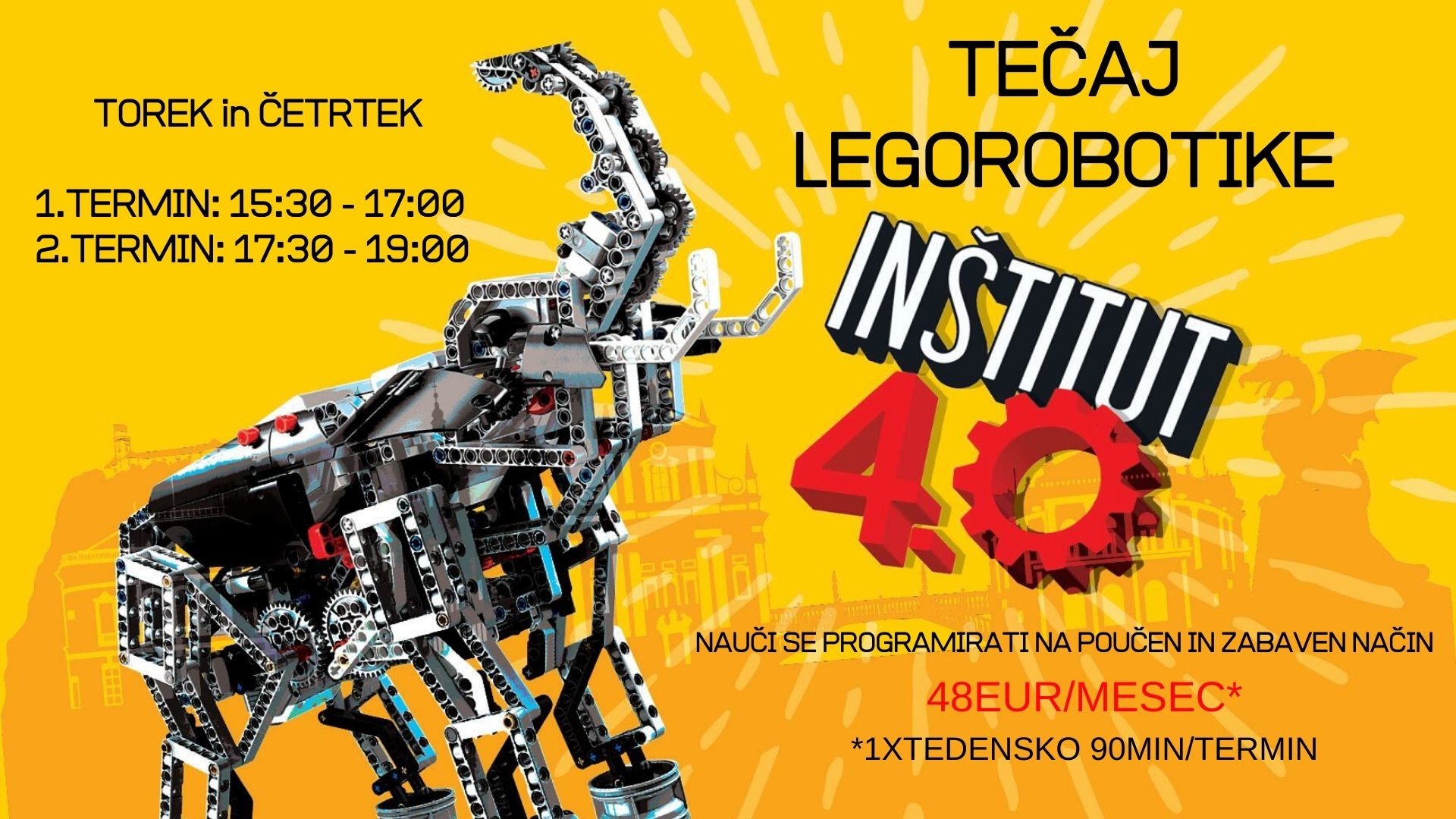 Tečaj LEGO robotike - ČETRTEK