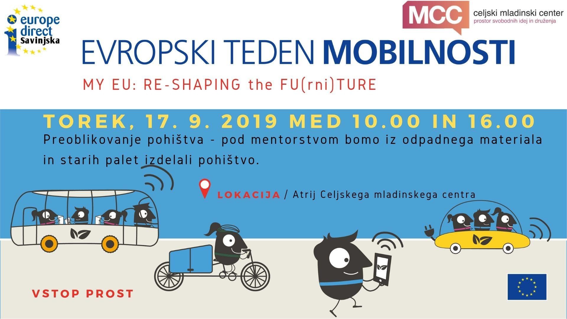 Evropski teden mobilnosti: Preoblikovanje pohištva