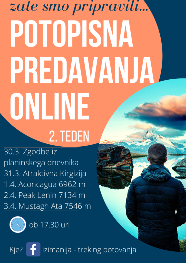 Online potopisna predavanja Izimanija