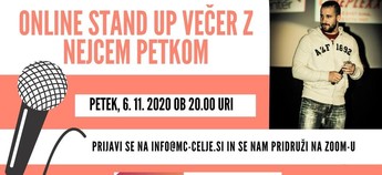 Online Stand up večer z Nejcem Petkom