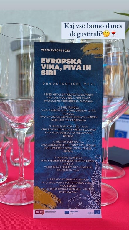 Degustacijski večer: Evropska vina, piva, siri, 12.5.2022